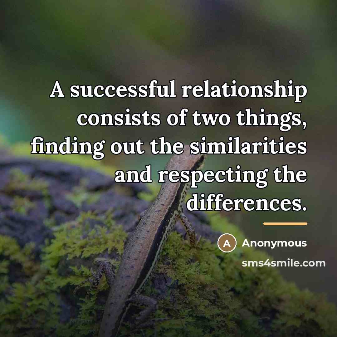 “A successful relationship consists of two things, finding out the…” quote by Anonymous