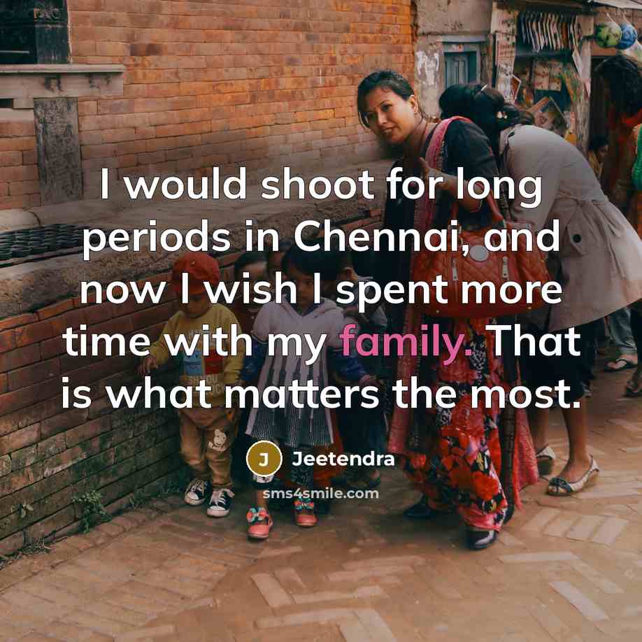 “I would shoot for long periods in Chennai, and now…” quote by Jeetendra