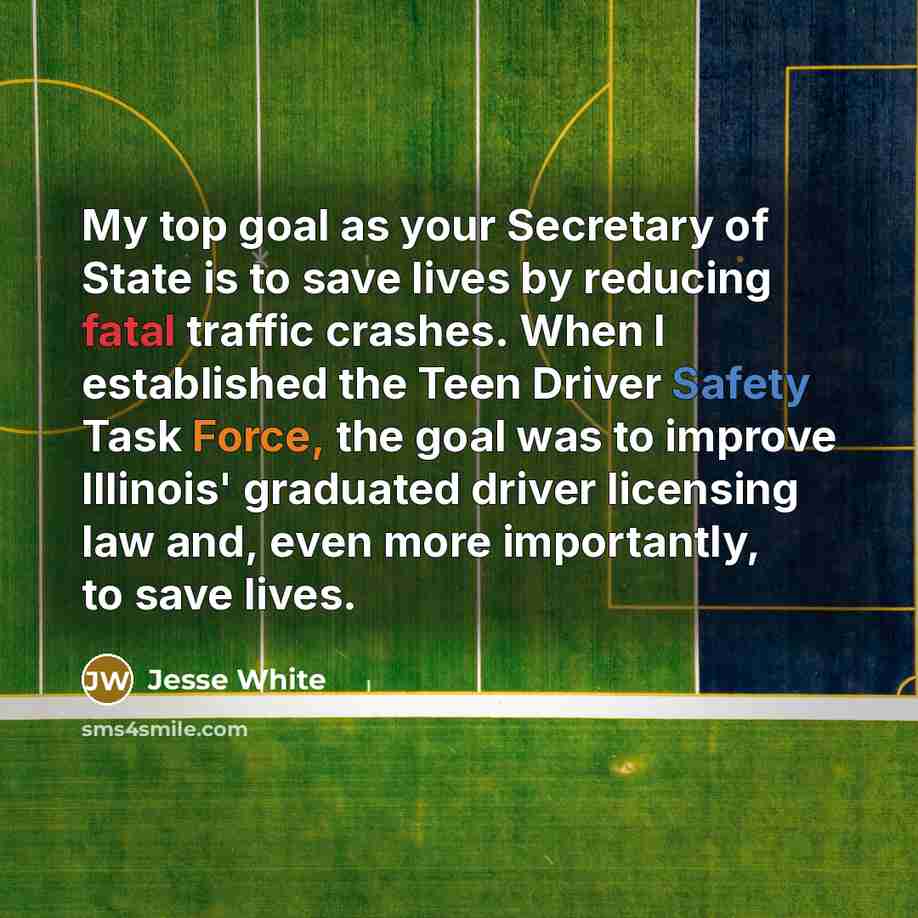 “My top goal as your Secretary of State is to…” quote by Jesse White