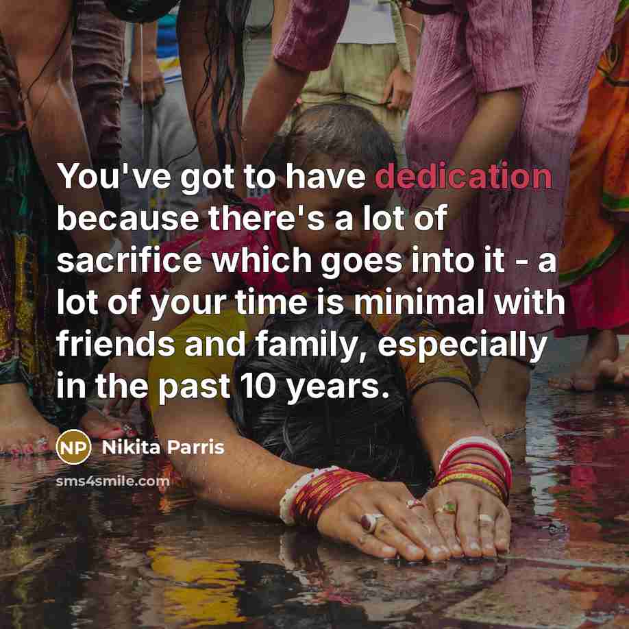 “You've got to have dedication because there's a lot of…” quote by Nikita Parris