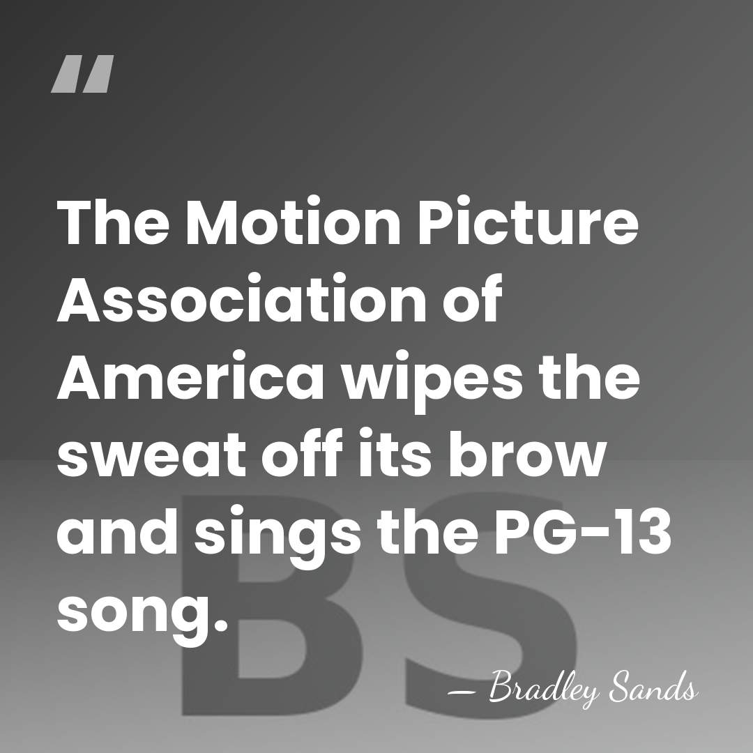 The Motion Picture Association of America wipes the sweat off its brow&hellip; - Bradley Sands