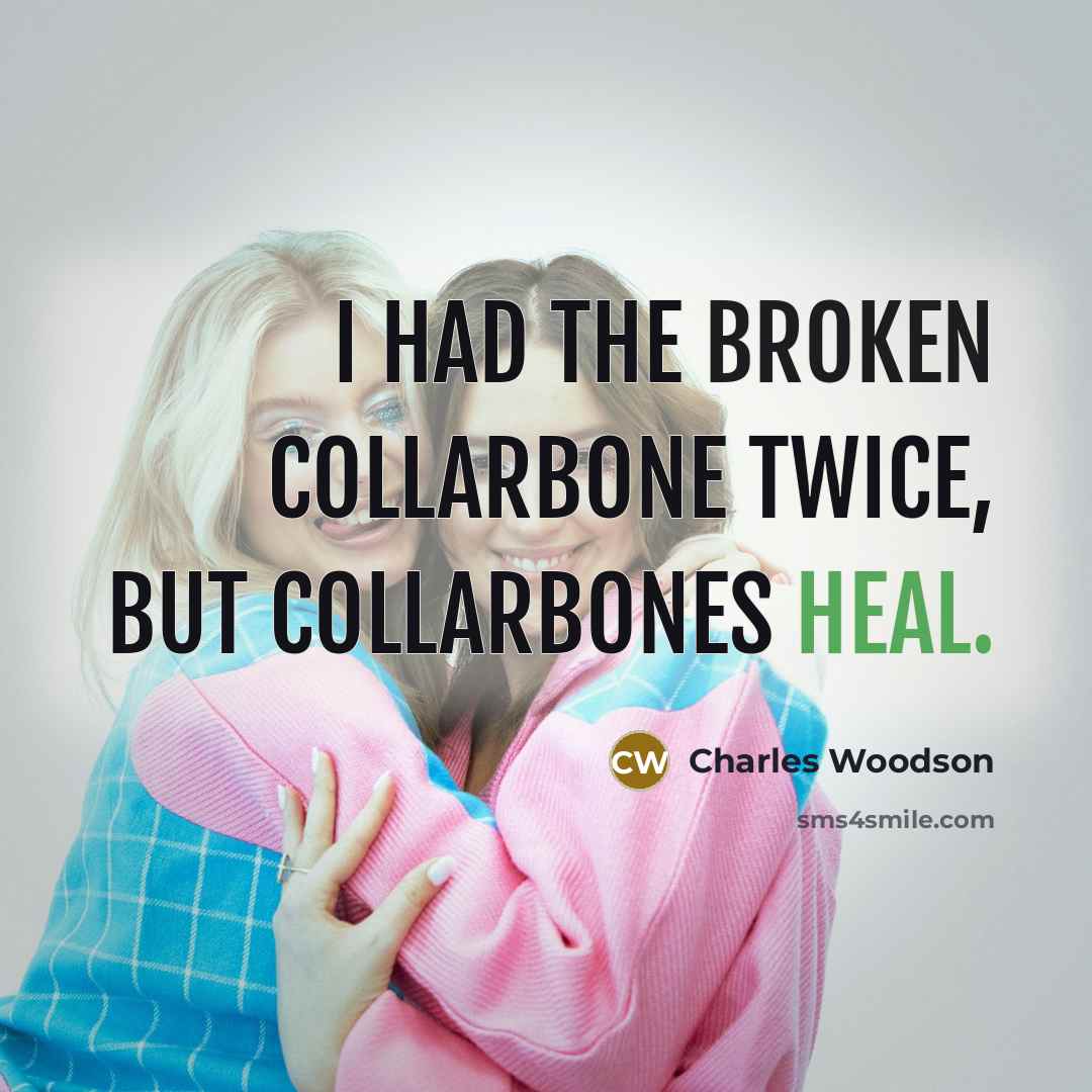 “I had the broken collarbone twice, but collarbones heal.…” quote by Charles Woodson