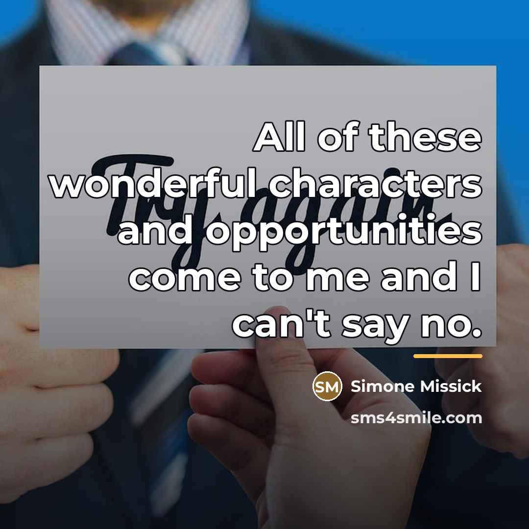 “All of these wonderful characters and opportunities come to me…” quote by Simone Missick