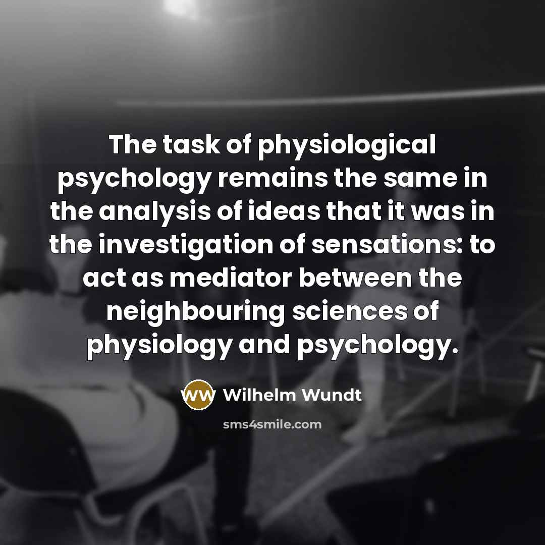 “The task of physiological psychology remains the same in the…” quote by Wilhelm Wundt