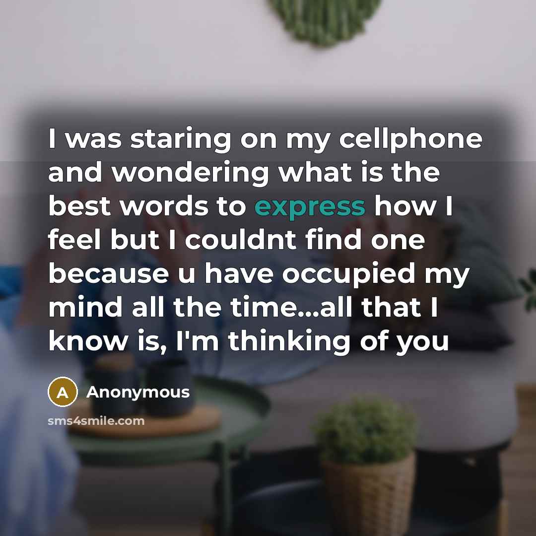 “I was staring on my cellphone and wondering what is…” quote by Anonymous