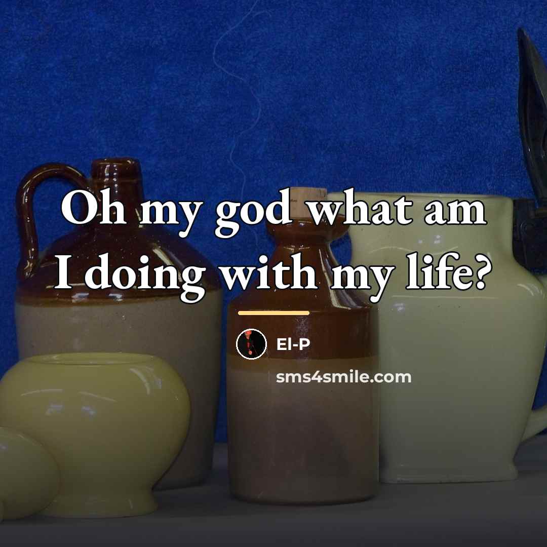 “Oh my god what am I doing with my life?…” quote by El-P