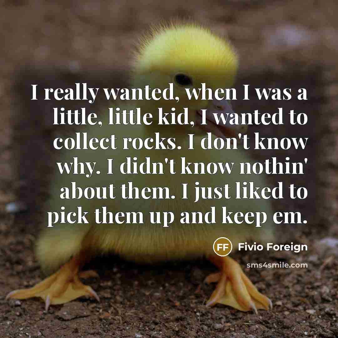 “I really wanted, when I was a little, little kid,…” quote by Fivio Foreign