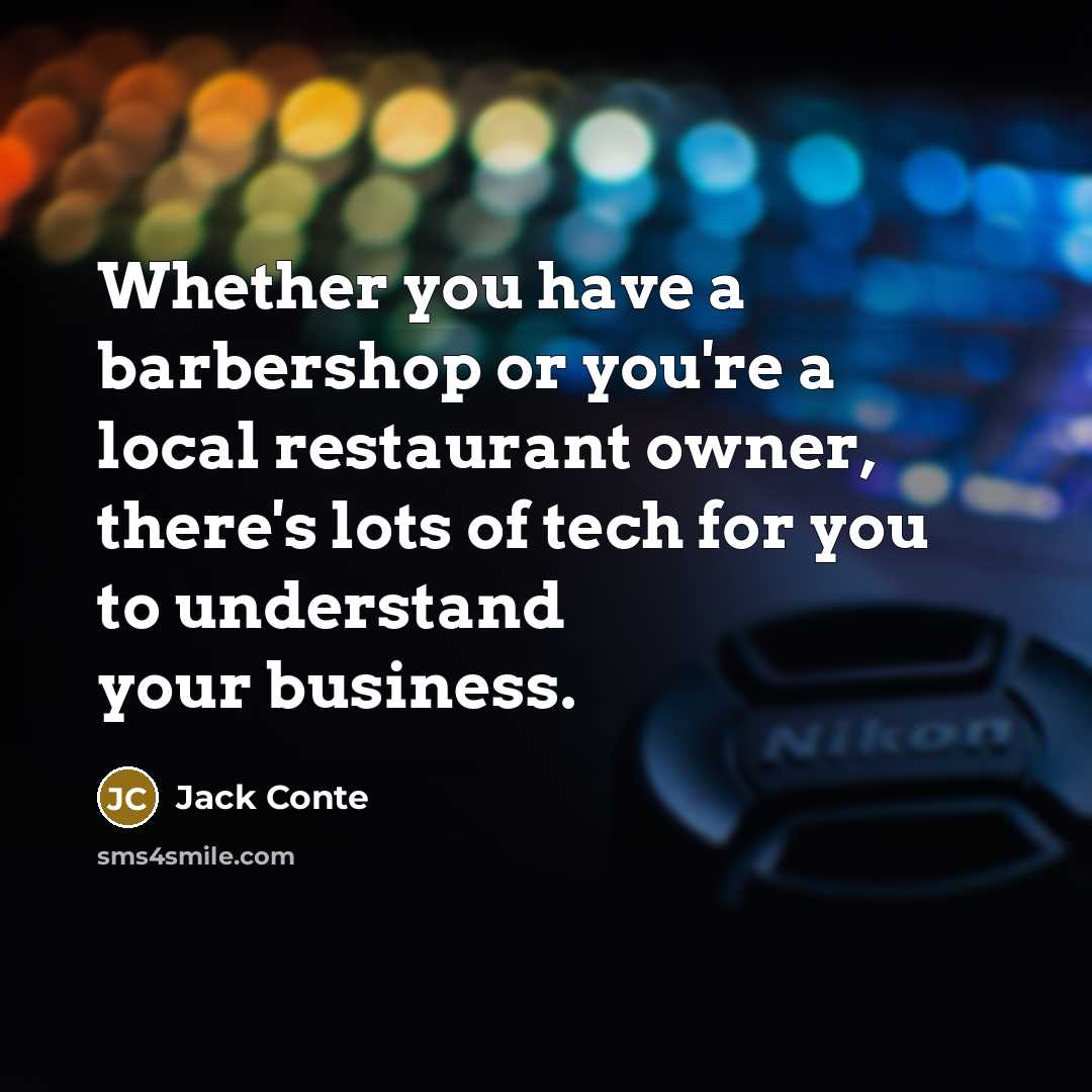 “Whether you have a barbershop or you're a local restaurant…” quote by Jack Conte