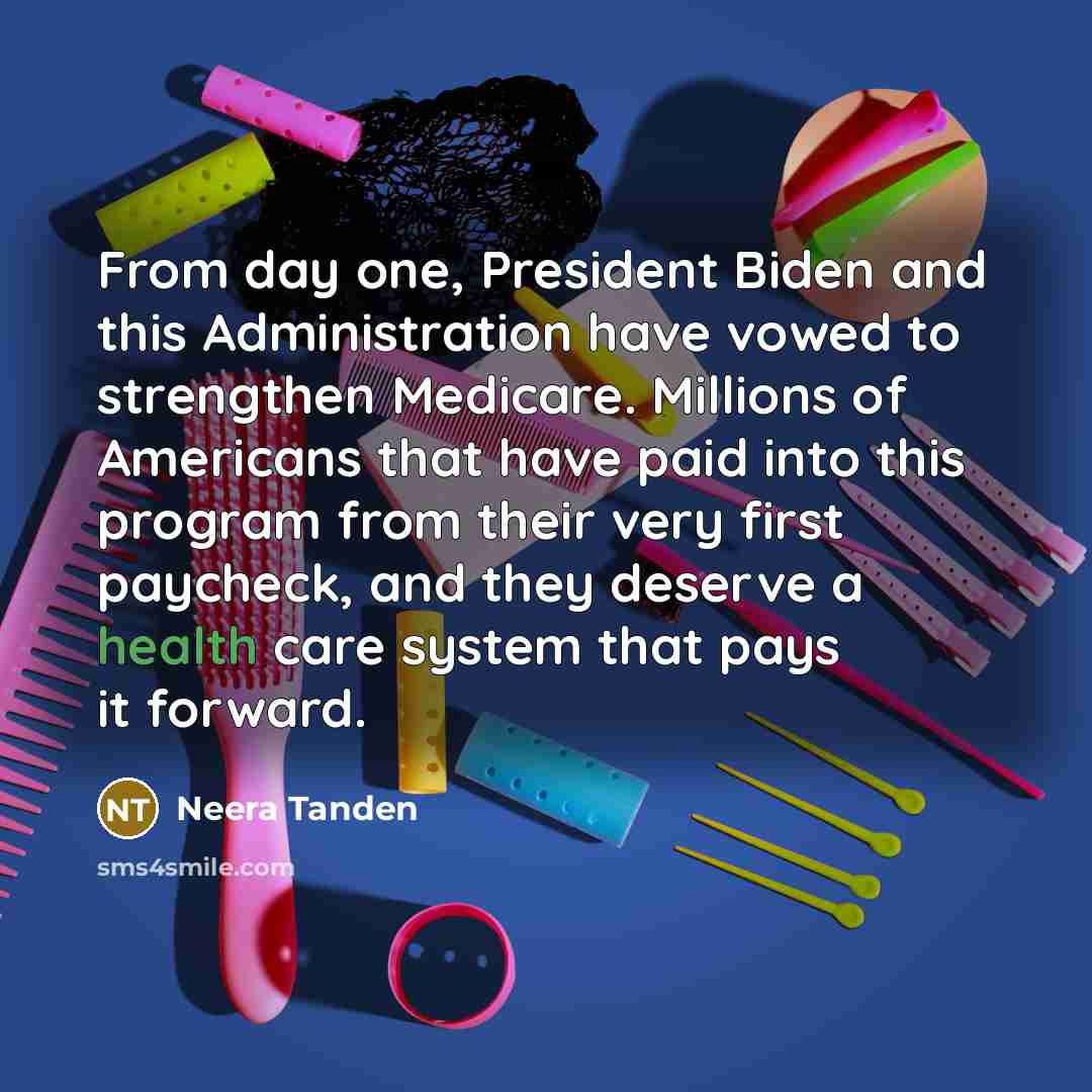 “From day one, President Biden and this Administration have vowed…” quote by Neera Tanden