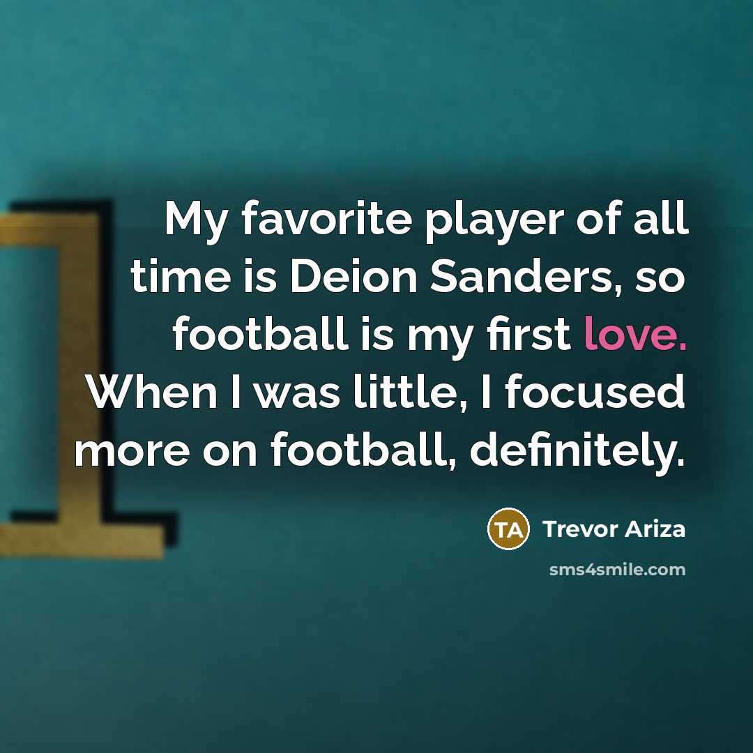 “My favorite player of all time is Deion Sanders, so…” quote by Trevor Ariza