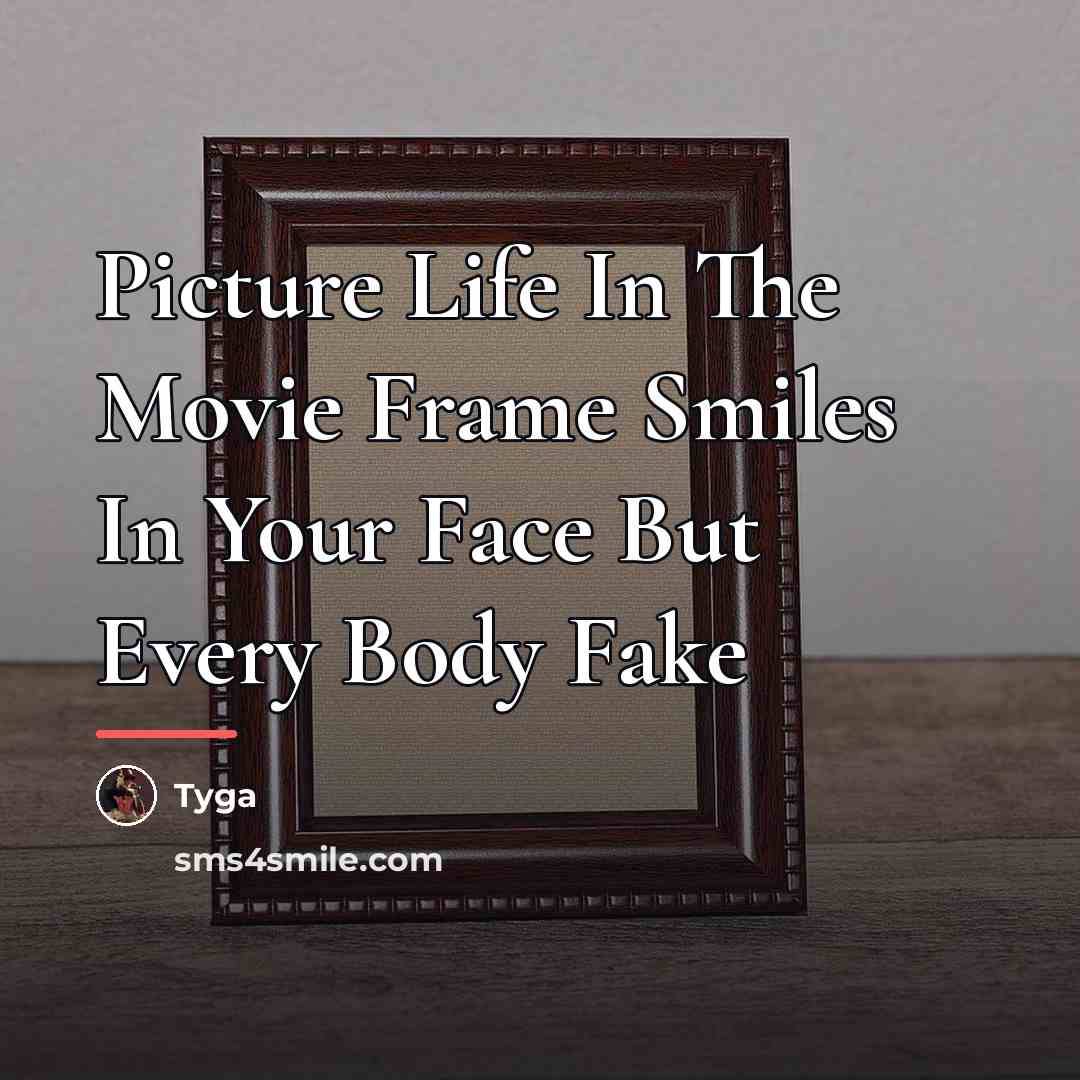 “Picture Life In The Movie Frame Smiles In Your Face…” quote by Tyga