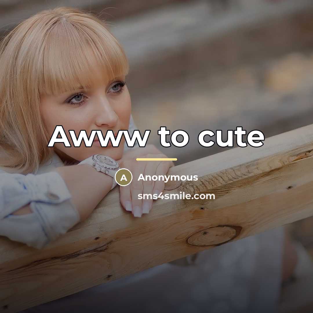 “Awww to cute…” quote by Anonymous