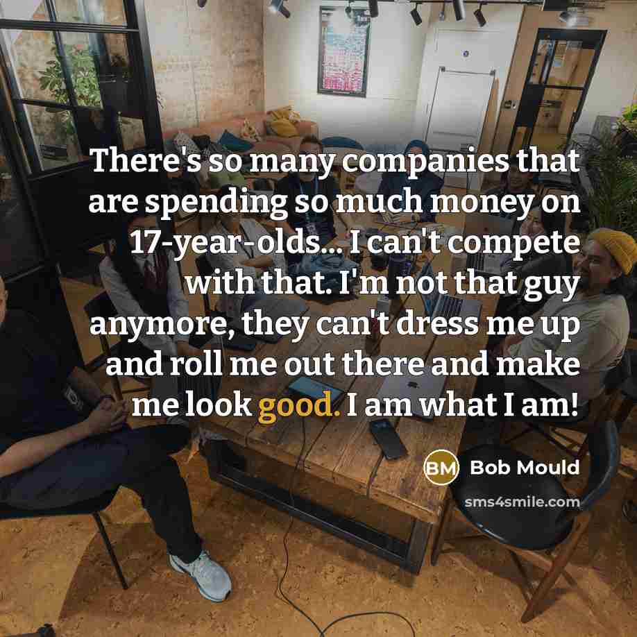 “There's so many companies that are spending so much money…” quote by Bob Mould