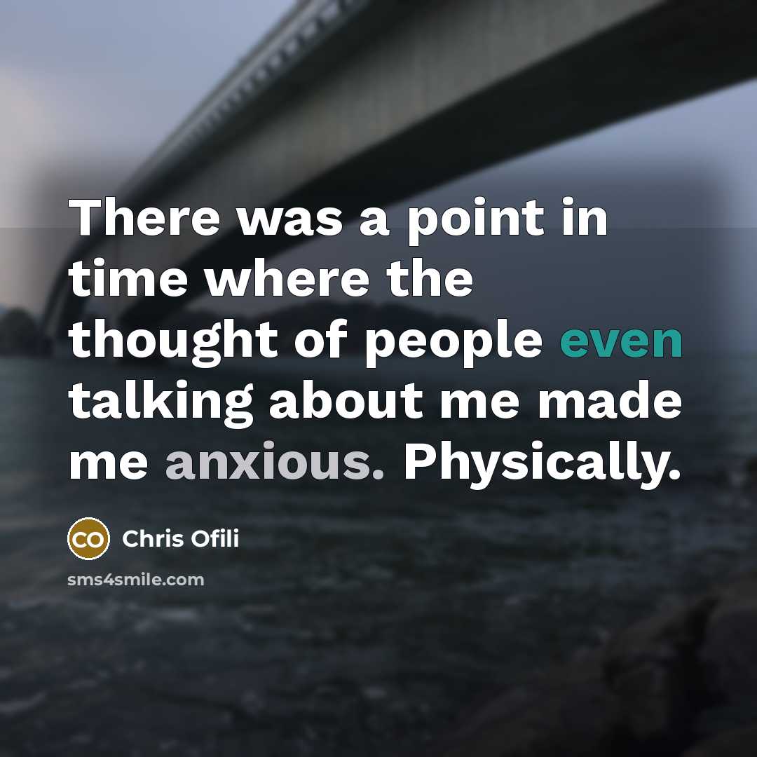 “There was a point in time where the thought of…” quote by Chris Ofili