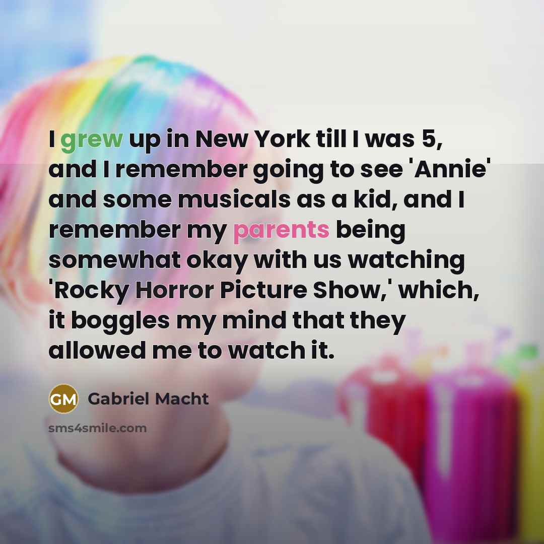 “I grew up in New York till I was 5,…” quote by Gabriel Macht