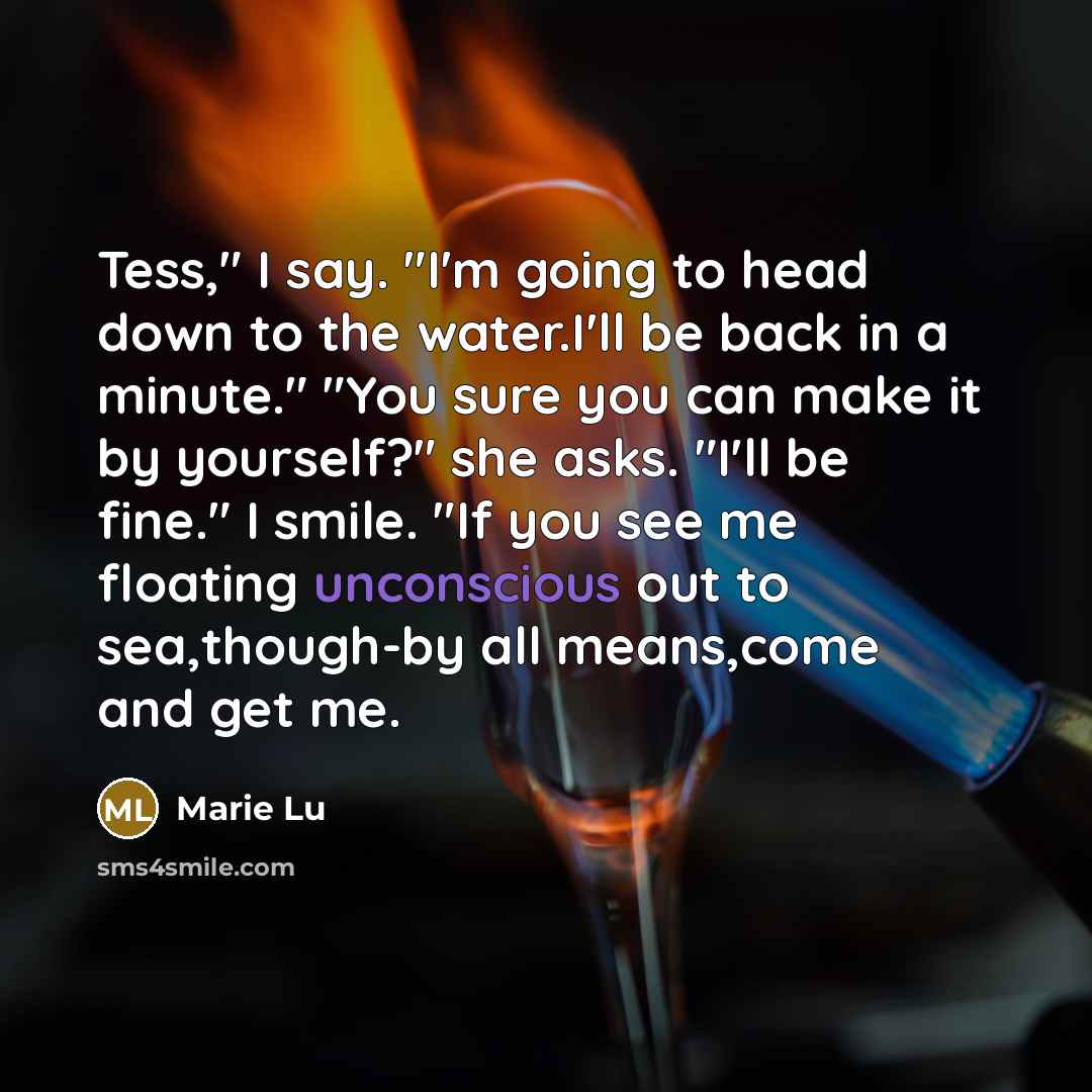 “Tess," I say. "I'm going to head down to the…” quote by Marie Lu
