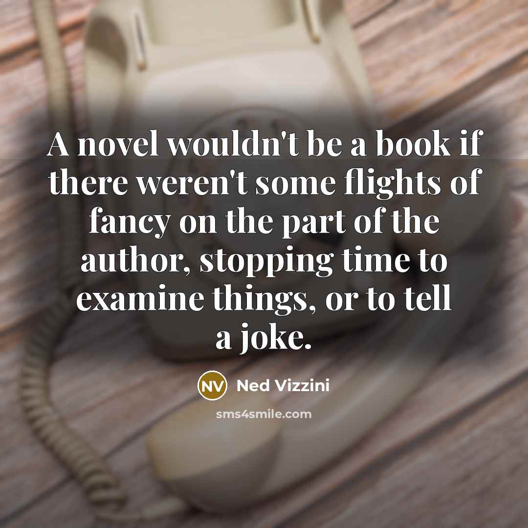 “A novel wouldn't be a book if there weren't some…” quote by Ned Vizzini