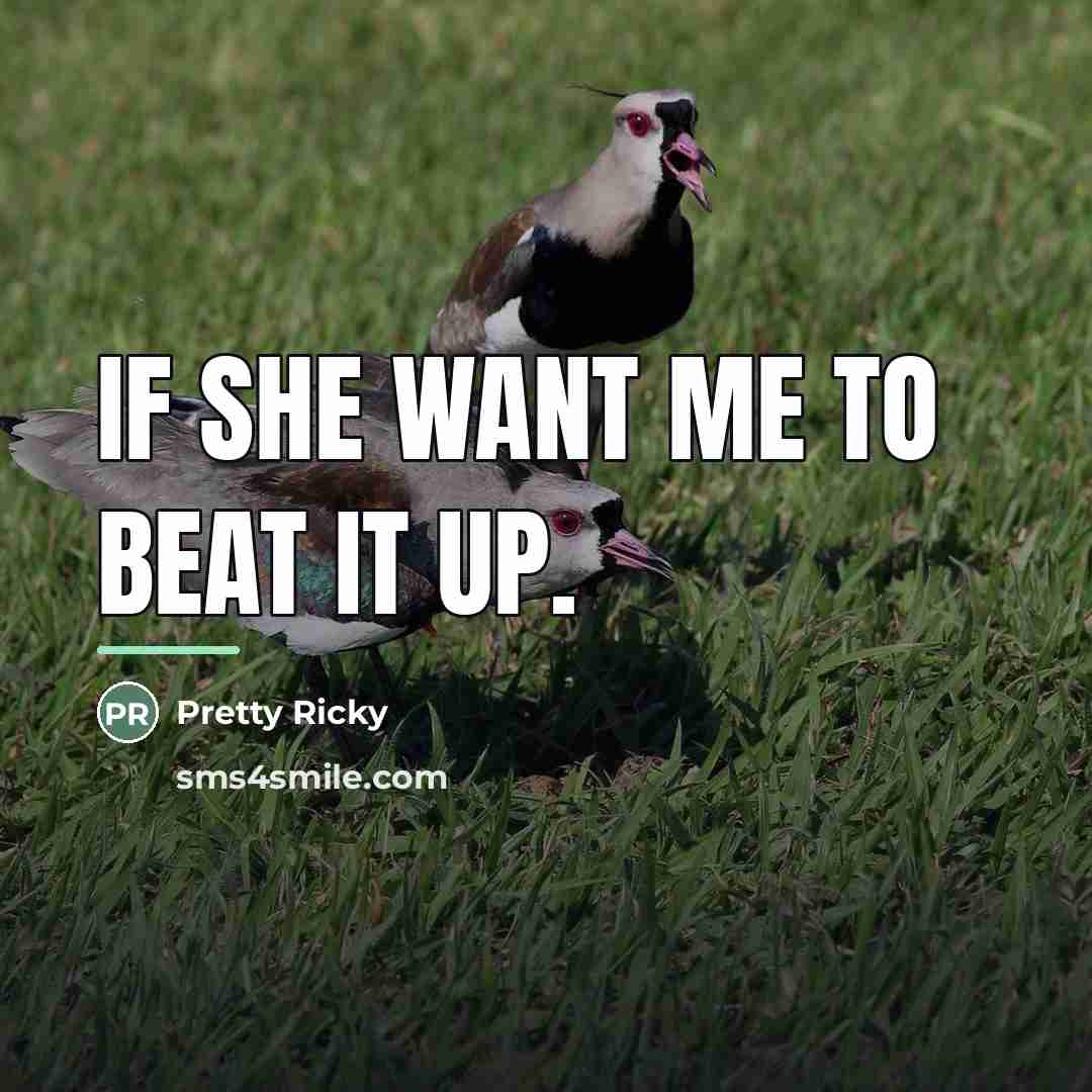 “If she want me to beat it up.…” quote by Pretty Ricky