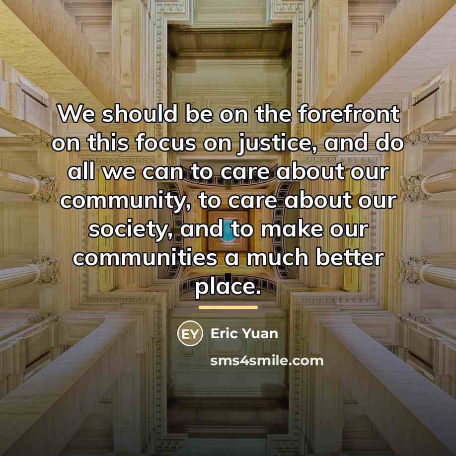 “We should be on the forefront on this focus on…” quote by Eric Yuan
