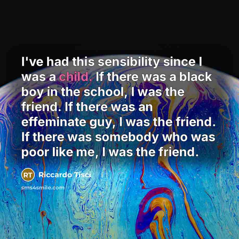 “I've had this sensibility since I was a child. If…” quote by Riccardo Tisci