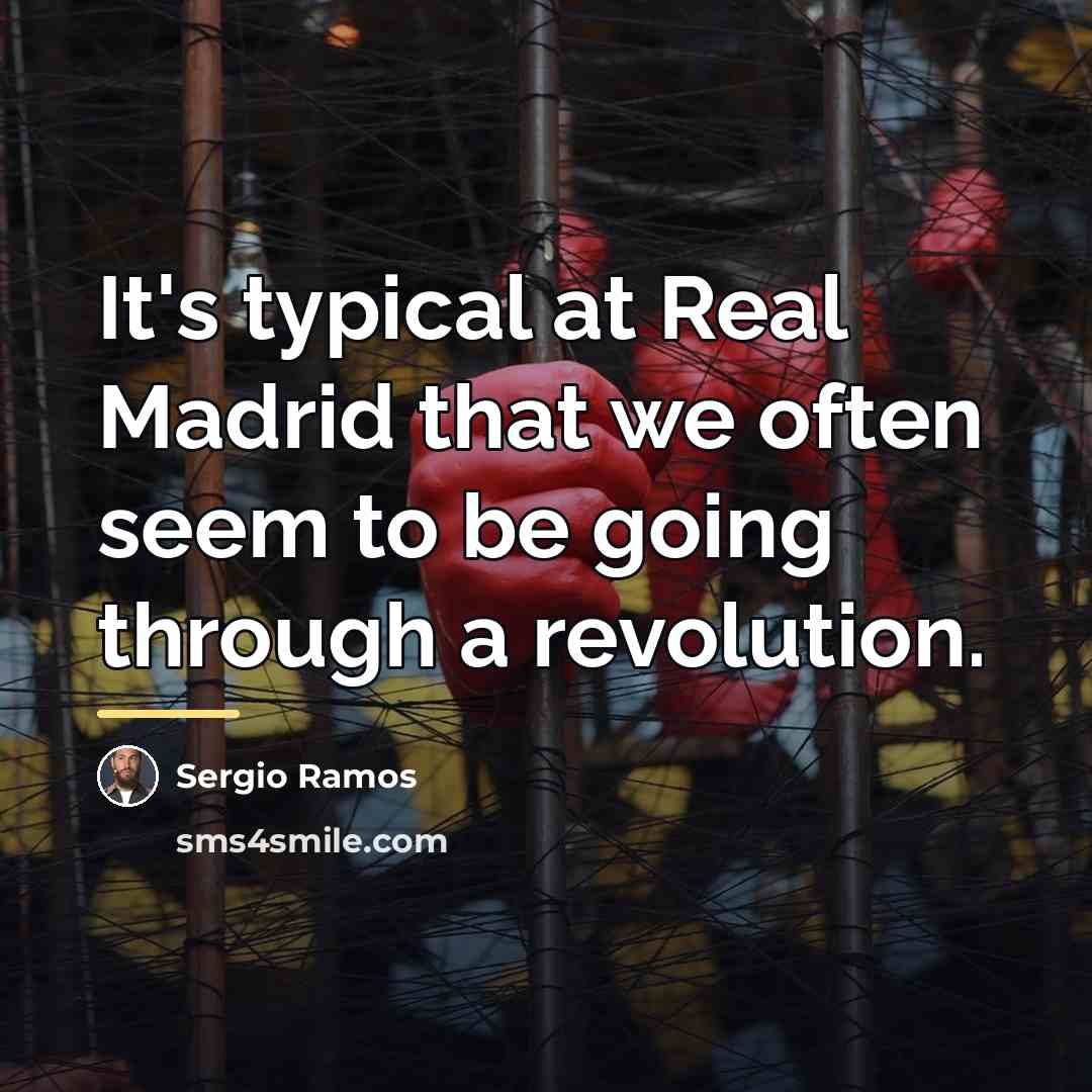 “It's typical at Real Madrid that we often seem to…” quote by Sergio Ramos