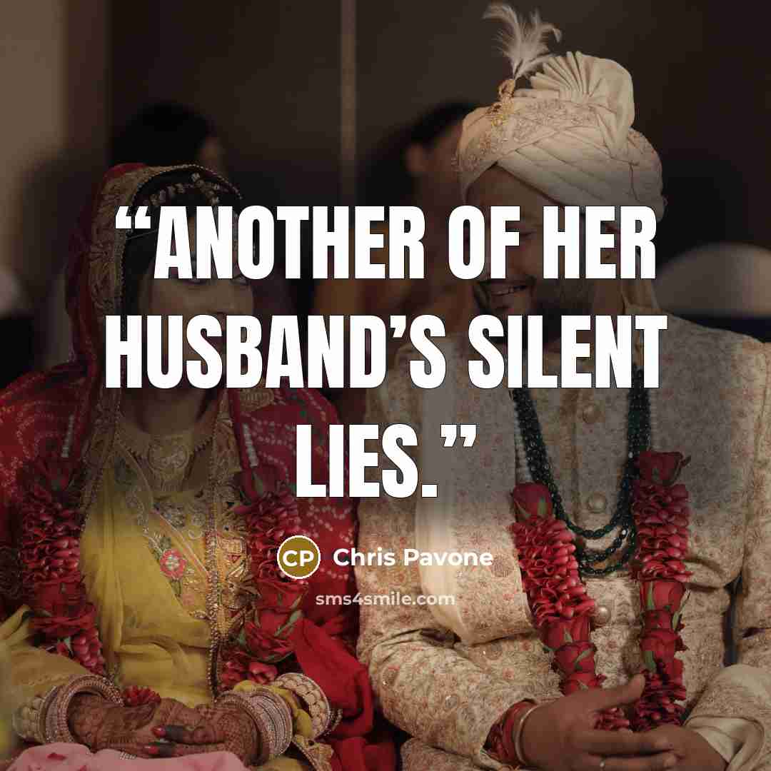 “Another of her husband’s silent lies.” quote by Chris Pavone