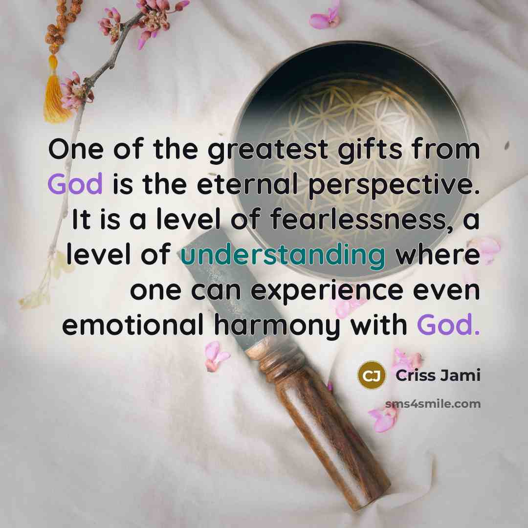 “One of the greatest gifts from God is the eternal…” quote by Criss Jami