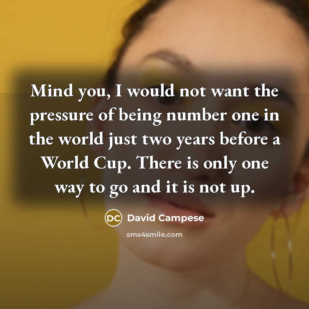 “Mind you, I would not want the pressure of being…” quote by David Campese