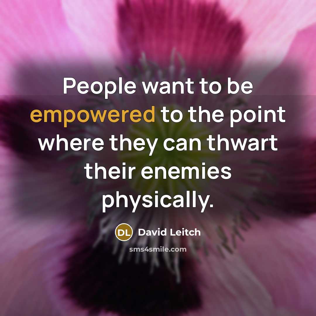 “People want to be empowered to the point where they can thwart their enemies physically.” quote by David Leitch