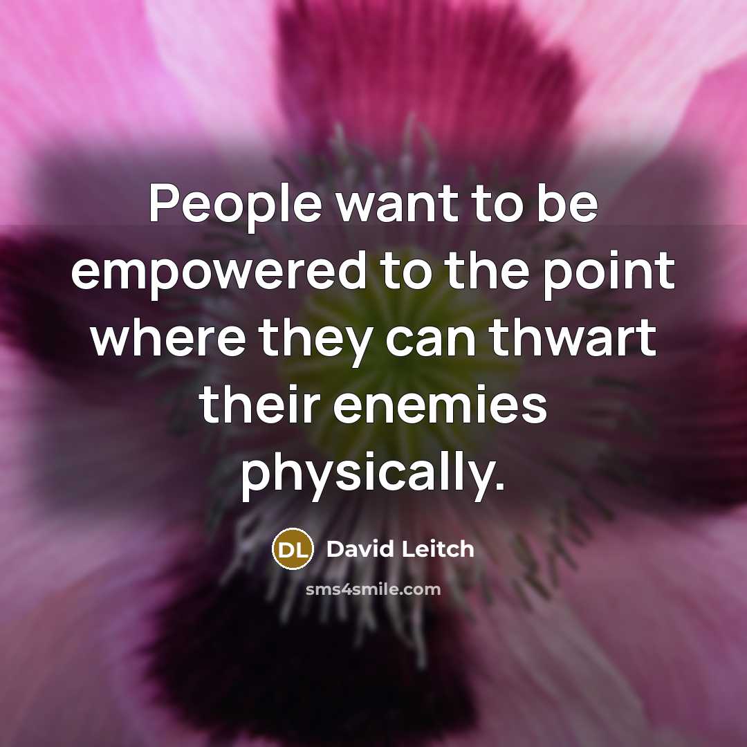 “People want to be empowered to the point where they…” quote by David Leitch