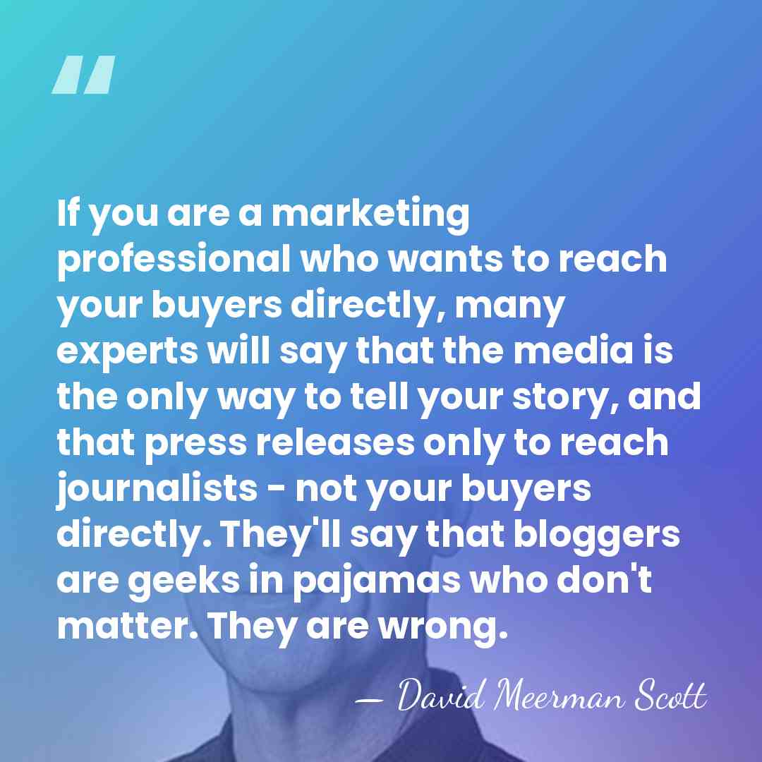 If you are a marketing professional who wants to reach your buyers&hellip; - David Meerman Scott