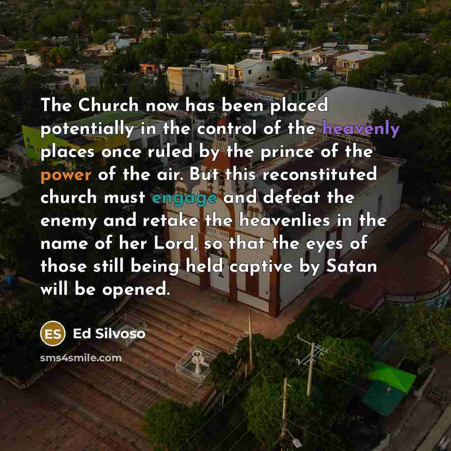 “The Church now has been placed potentially in the control…” quote by Ed Silvoso