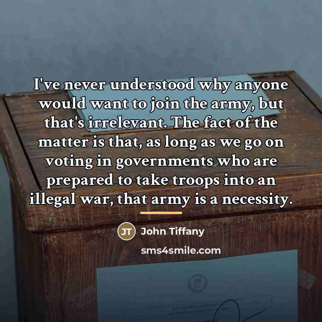 “I've never understood why anyone would want to join the…” quote by John Tiffany