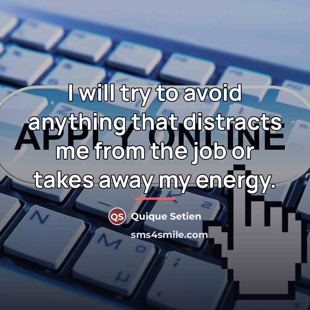 “I will try to avoid anything that distracts me from…” quote by Quique Setien
