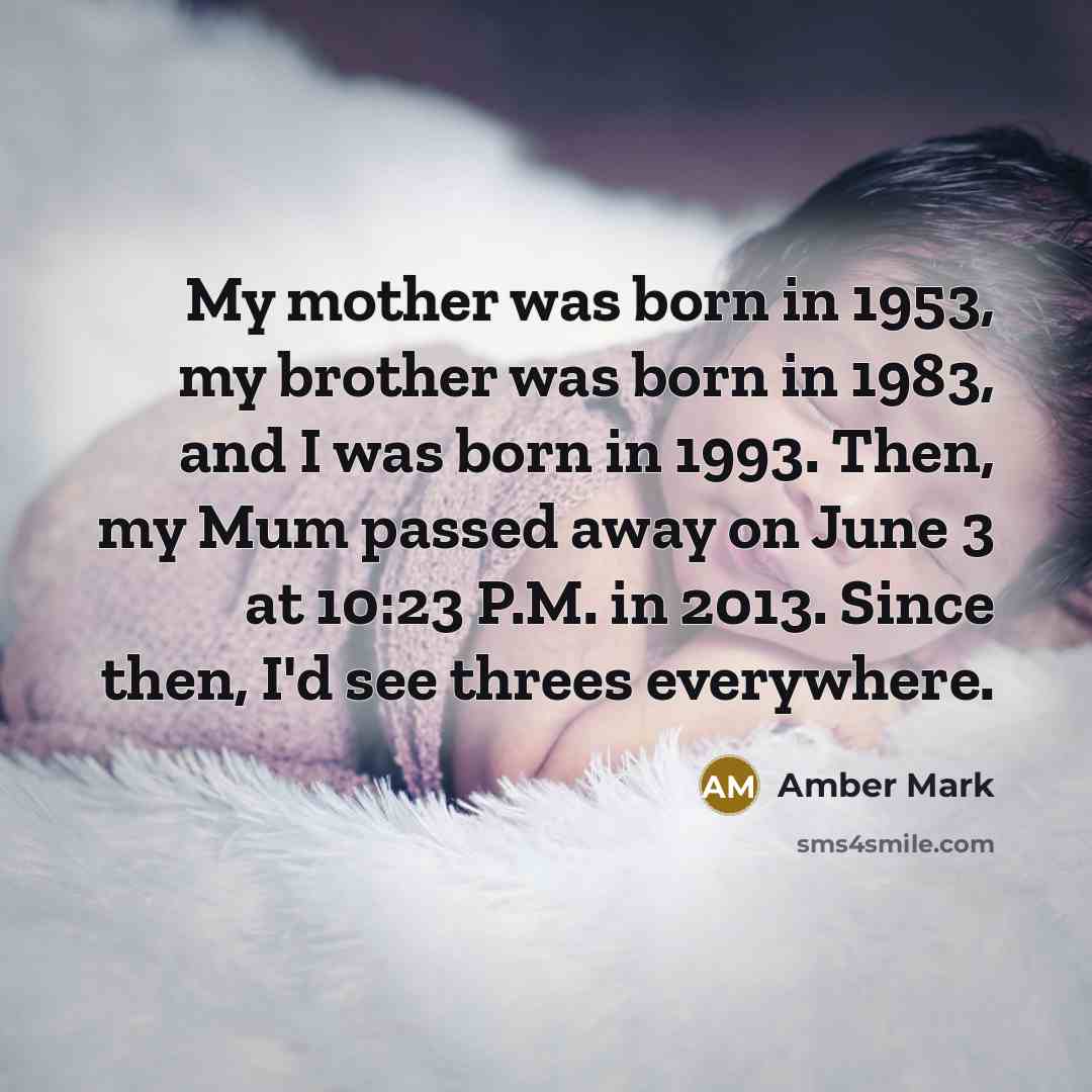 “My mother was born in 1953, my brother was born…” quote by Amber Mark