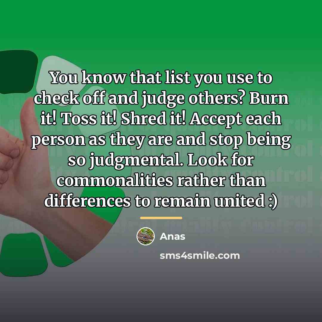 “You know that list you use to check off and…” quote by Anas