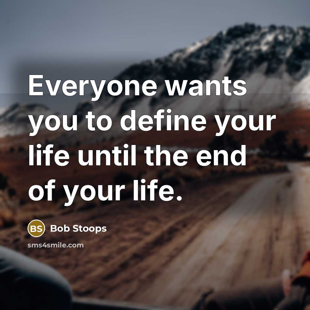 “Everyone wants you to define your life until the end…” quote by Bob Stoops