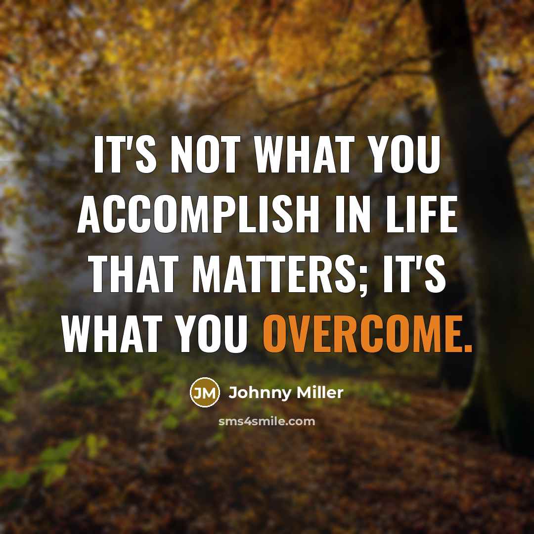 “It's not what you accomplish in life that matters; it's…” quote by Johnny Miller