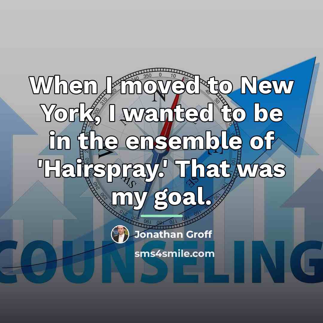 “When I moved to New York, I wanted to be…” quote by Jonathan Groff