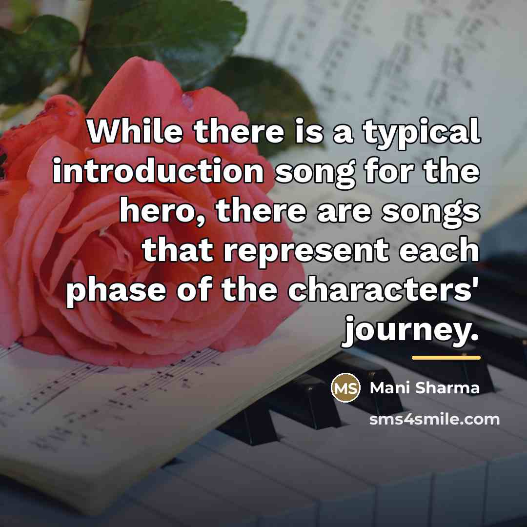 “While there is a typical introduction song for the hero,…” quote by Mani Sharma