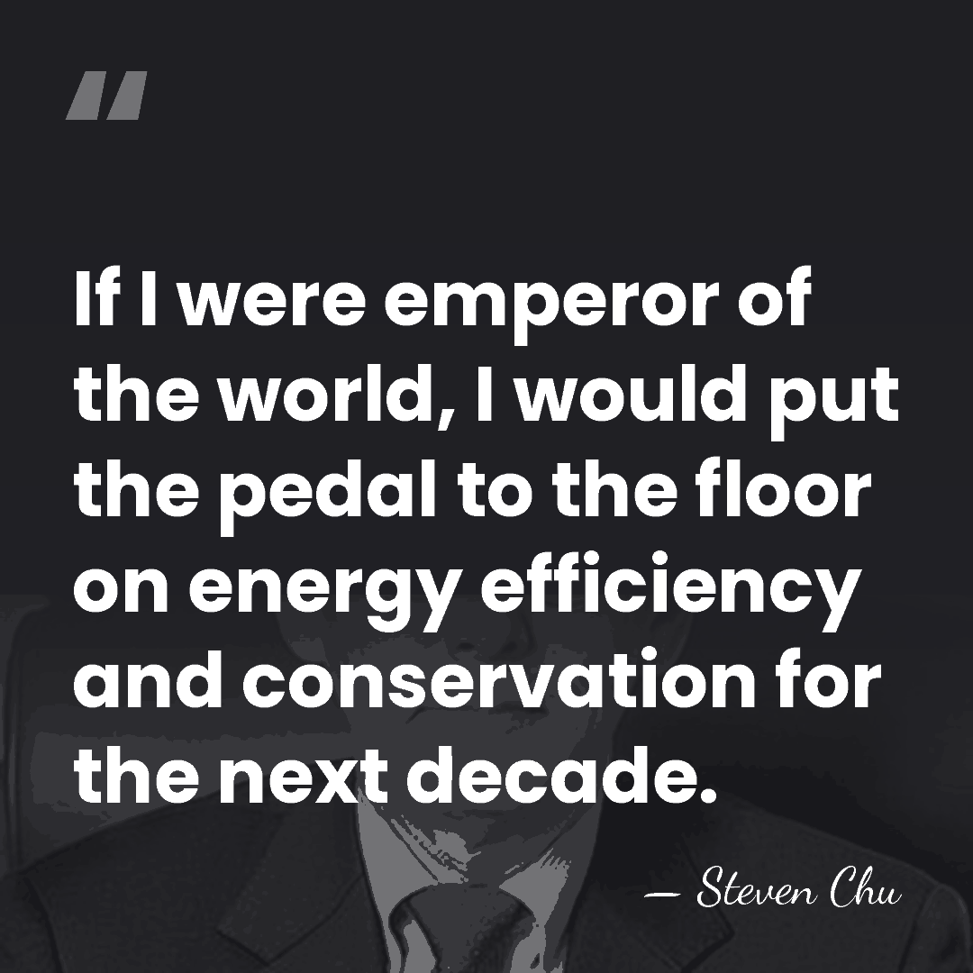 If I were emperor of the world, I would put the pedal&hellip; - Steven Chu