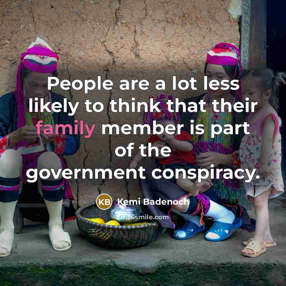 “People are a lot less likely to think that their…” quote by Kemi Badenoch