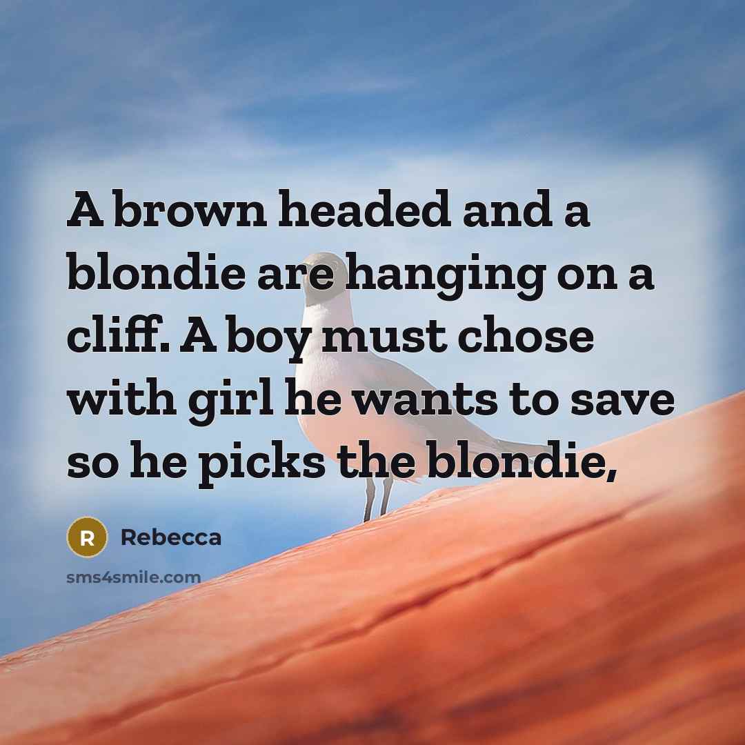 “A brown headed and a blondie are hanging on a…” quote by Rebecca