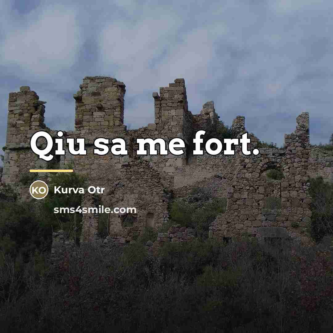 “Qiu sa me fort.…” quote by Kurva Otr