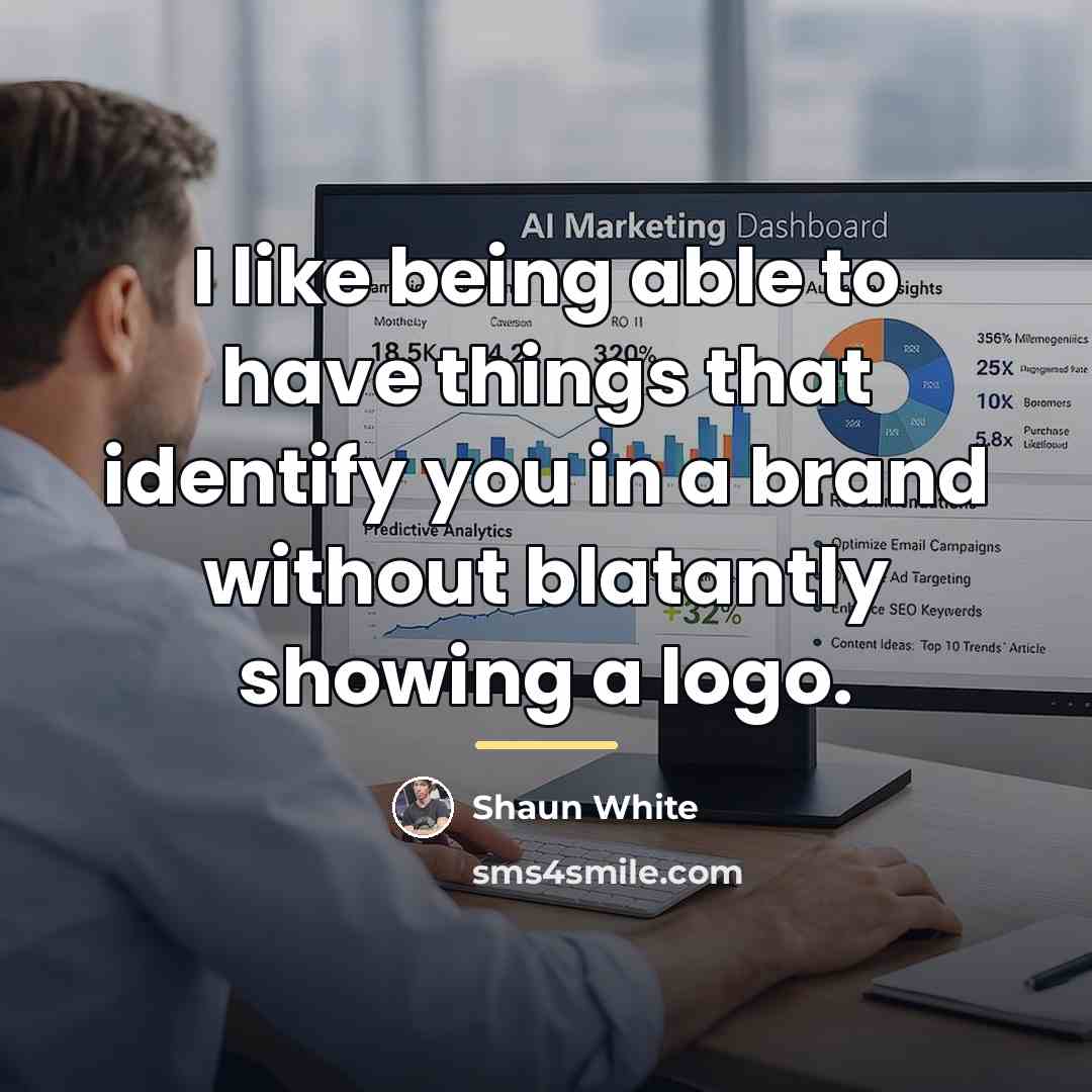 “I like being able to have things that identify you…” quote by Shaun White