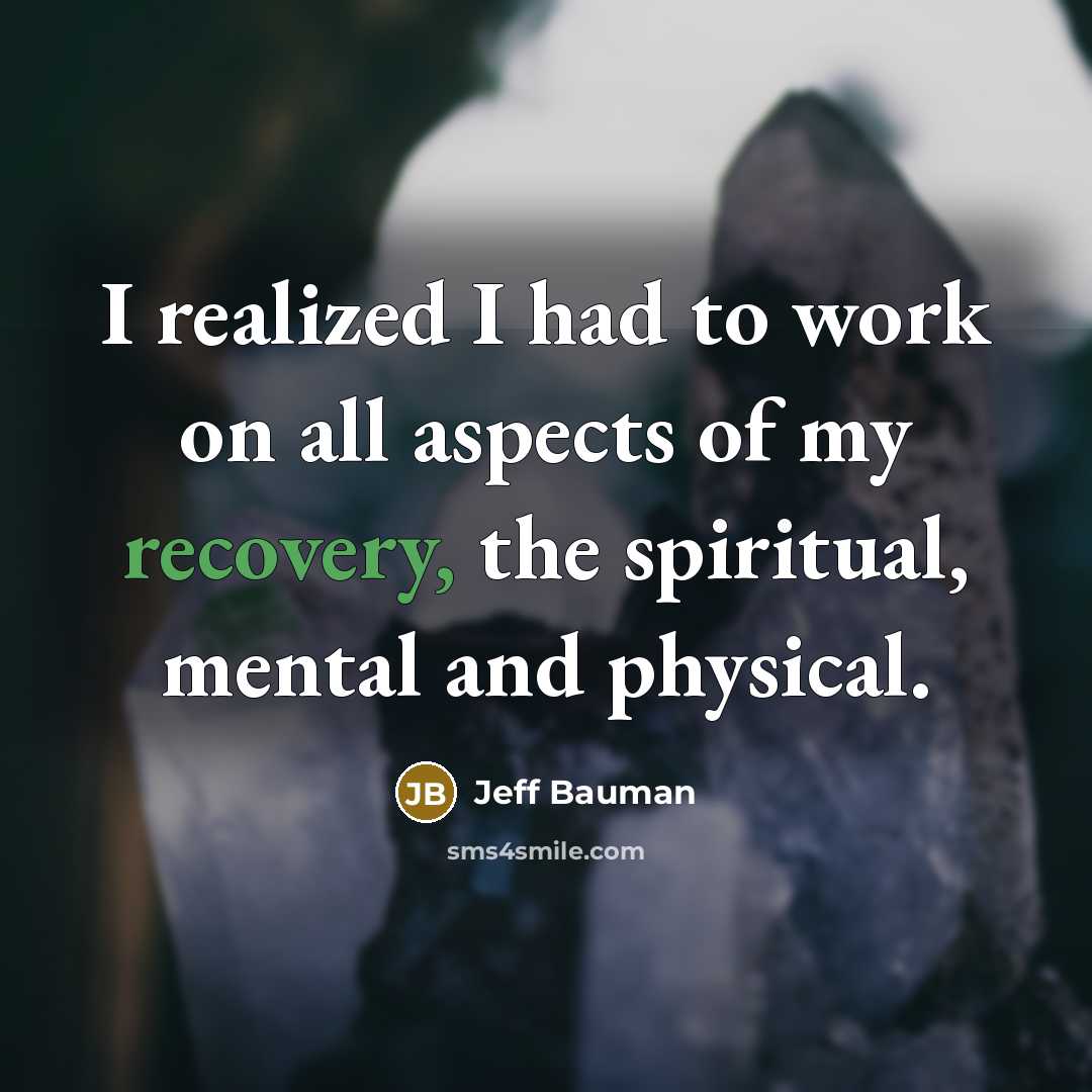 “I realized I had to work on all aspects of…” quote by Jeff Bauman