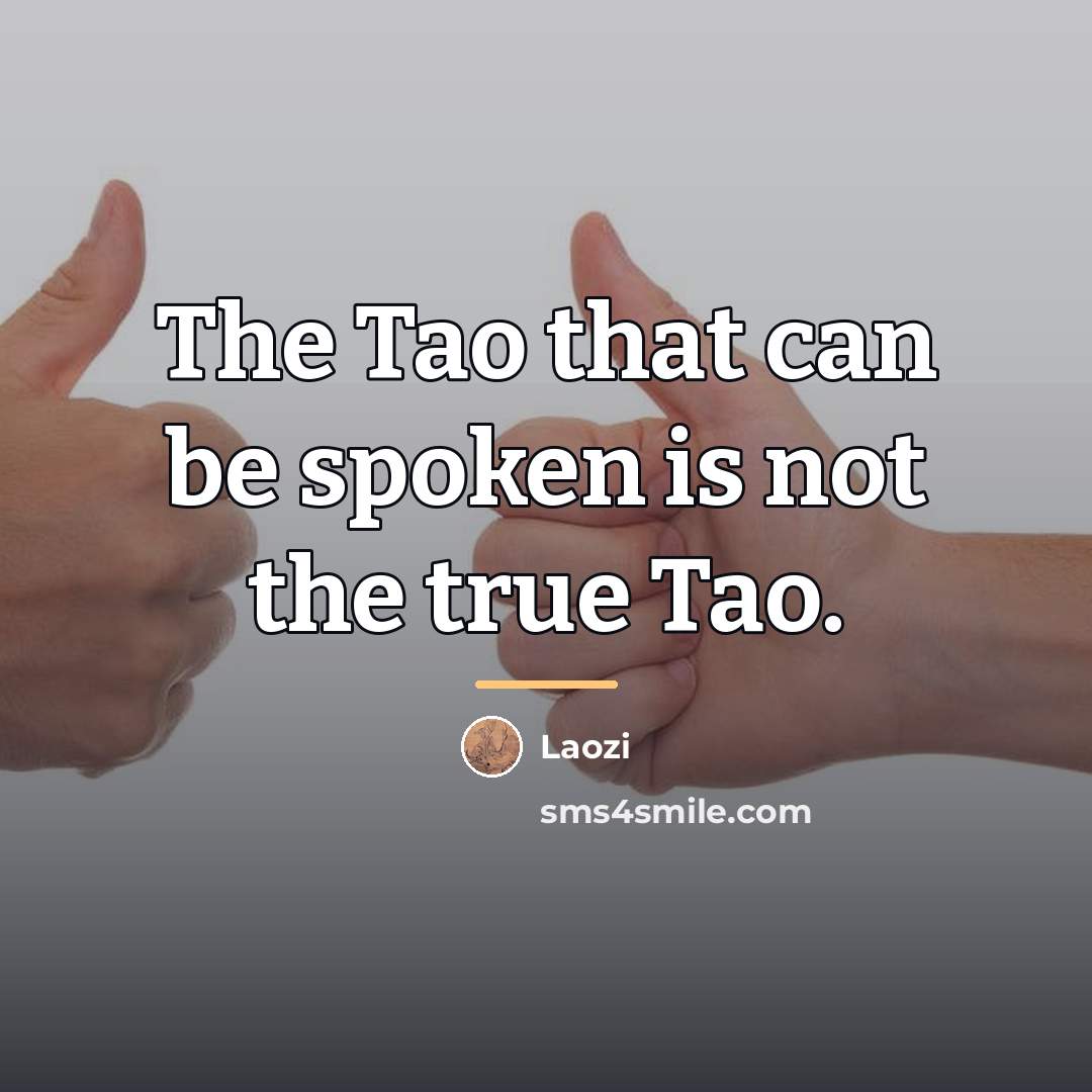 “The Tao that can be spoken is not the true…” quote by Laozi