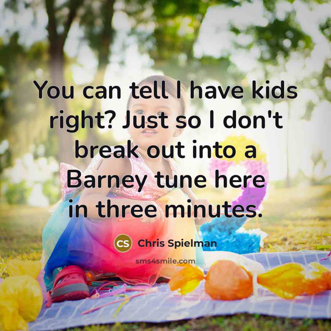 “You can tell I have kids right? Just so I…” quote by Chris Spielman