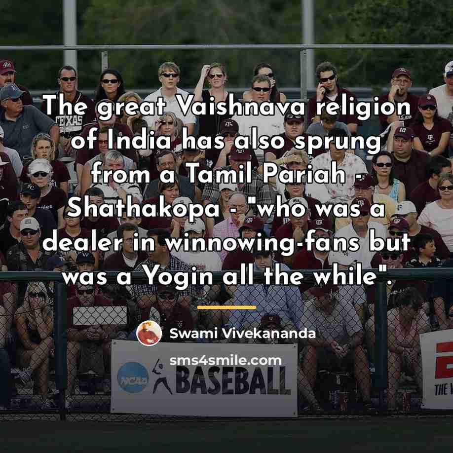 “The great Vaishnava religion of India has also sprung from…” quote by Swami Vivekananda