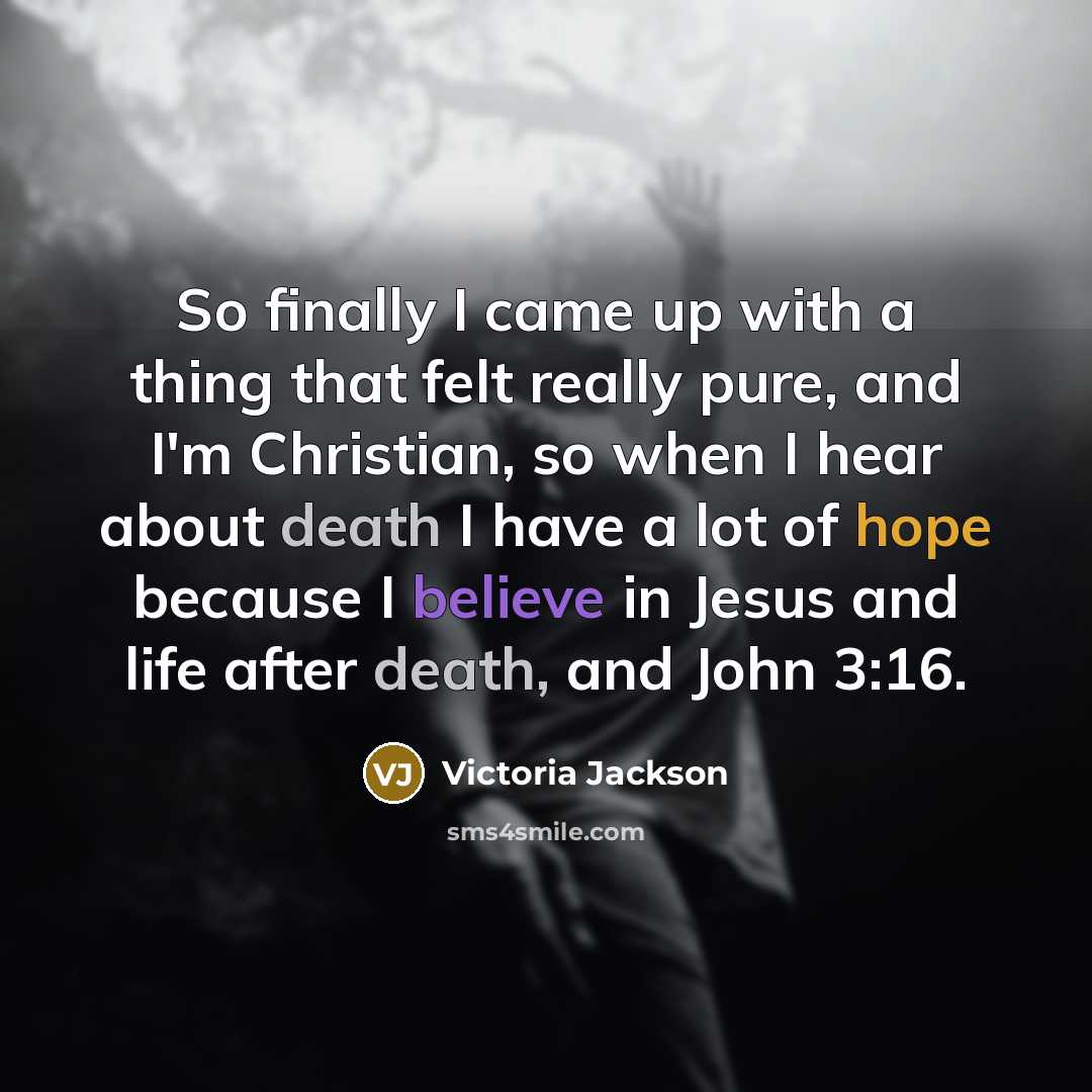 “So finally I came up with a thing that felt…” quote by Victoria Jackson